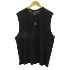  Nike NIKE Jordan JORDAN SPORT прекрасный товар безрукавка cut and sewn Jump man Logo вышивка XL чёрный черный 0626 мужской 