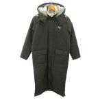  Puma PUMA bench пальто с хлопком Logo вышивка длинный длина M чёрный черный 0828 женский 