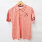 rosa-senROSASEN Golf рубашка короткий рукав принт вышивка orange LL мужской 