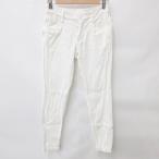  Pearly Gates PEARLY GATES Jack ba колено Jack Bunny!! Golf брюки обтягивающий стрейч хлопок хлопок белый белый 0 женский 