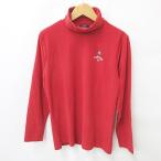  Callaway CALLAWAY Golf рубашка длинный рукав с высоким воротником ta-toru шея вышивка ворсистый красный красный L мужской 
