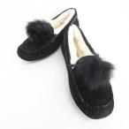  UGG UGG dakota pomponDAKOTA POM POM туфли без застежки мокасины мутон 1019015 черный чёрный 23 женский 