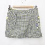  viva Heart VIVA HEART Golf спорт юбка проверка стрейч внутренний брюки чёрный желтый серый черный желтый 38 женский 