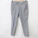 tigolaTIGORA Golf спортивная одежда брюки распорка длинный проверка вышивка стрейч серый 76 мужской 