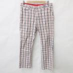 rosa-senROSASEN Golf спортивная одежда брюки длинный проверка белый красный чёрный белый красный черный 85 мужской 