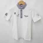  Beams Golf BEAMS GOLF рубашка-поло короткий рукав sia футбол полоса нашивка вышивка скорость .2022 год модели белый темно-синий белый темно-синий S мужской 
