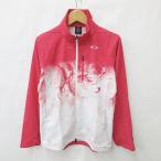 Oacley Skull коллекция OAKLEY жакет окно дробильщик Golf длинный рукав Zip выше сетка общий рисунок розовый белый белый L мужской 