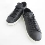 ショッピングヴィトン ルイヴィトン LOUIS VUITTON LV リゾートライン スニーカー レザー ブラック 黒 8 1/2 ☆AA★ メンズ