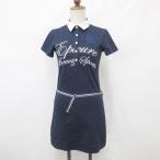  epi кий ruepicure One-piece Golf спорт одежда рубашка-поло Polo платье короткий рукав ремень темно-синий белый темно-синий белый S женский 