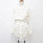  не использовался товар one after дыра The - Nice Claup GU бюстье рубашка 2 шт. комплект бахрома длинный рукав белый M