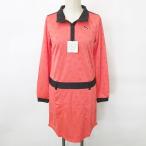  не использовался товар Puma PUMA GOLF Golf One-piece длинный рукав воротник-стойка общий рисунок внутренний брюки красный чёрный красный orange черный S женский 