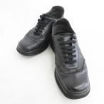 サルヴァトーレフェラガモ Salvatore Ferragamo スポーツ SPORT スニーカー ローカット 革靴 レザー ブラック 黒 7 2E ☆AA★  メンズ