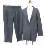  не использовался товар костюм выставить tailored jacket одиночный 1B конический длинный стрейч большой размер серый образец товар 