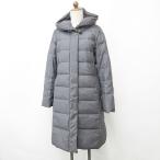 マッキントッシュフィロソフィー MACKINTOSH PHILOSOPHY コート ダウンコート ジップアップ 比翼 フード ベルト グレー 40 レディース