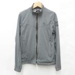  Munsingwear одежда MUNSINGWEAR Golf жакет блузон Zip выше воротник-стойка джерси с хлопком обратная сторона сетка серый M мужской 