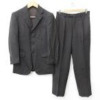 Gainer выставить костюм tailored jacket слаксы одиночный длинный "в елочку" шерсть чёрный черный 92-A5 мужской 