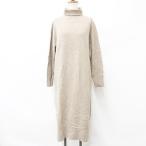 ショッピングニットワンピ シンプリシテェ SIMPLICITE ワンピース ニットワンピ ロング 長袖 タートルネック ウール ベージュ レディース