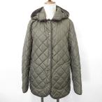  золотой Bear GOLDEN BEAR пальто стеганое пальто с хлопком отложной воротник капот обратная сторона проверка хаки зеленый зеленый L женский 