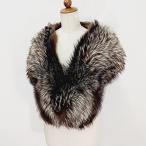  Enba EMBA пелерина шаль палантин серебристая лиса Brown белый женский 