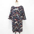 pagonPagong туника One-piece колено длина лодка шея 7 минут рукав общий рисунок грибы рисунок шерсть черный чёрный S женский 