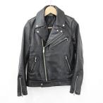 ショッピングスカル スカルワークス Skull Works ライダース レザージャケット ダブル 裏キルト ジップアップ 牛革 刺繍 スカル 黒 ブラック S メンズ