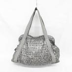 シャネル CHANEL アンリミテッド トートバッグ ボストンバッグ ロゴ 総柄 シルバー グレー ☆AA★ レディース