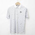  Adidas adidas Golf спортивная одежда рубашка рубашка-поло короткий рукав общий рисунок . какой рисунок скорость . белый серый белый L мужской 