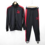  Puma T7 спортивная одежда джерси верх и низ в комплекте длинный рукав Zip выше воротник-стойка bai цвет брюки длинный чёрный красный M мужской 