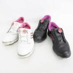  Adidas adidas BOA туфли для гольфа 2 позиций комплект шиповки dial тип Q46660 Q46699 белый розовый black purple ru белый чёрный фиолетовый 23.5