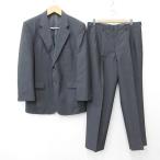  Dux DAKS выставить костюм tailored jacket слаксы одиночный необшитый на спине длинный шерсть серый AB6 мужской 