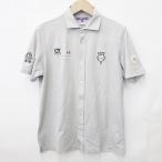  Beams Golf BEAMS GOLF Golf спортивная одежда рубашка рубашка-поло короткий рукав передний открытие серый XL мужской 