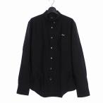 ショッピングスタンプ 未使用品 スタンプド STAMPD Dope Oxford Shirt オーバーサイズ 長袖 刺繍 シャツ L ブラック 黒 S-FW14-1 メンズ