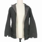 グレッグローレン GREG LAUREN 切替 テーラードジャケット ブレザー ダメージ加工 0 ブラック 黒 レディース