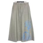 未使用品 シンヤコズカ SHINYA KOZUKA 24SS SKIRT AS CANVAS マキシ丈スカート M グレー 2401SK43S メンズ