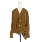 トリココムデギャルソン tricot COMME des GARCONS 90’ 変形 ジャージージャケット カーディガン 長袖 ブラウン 茶 TJ-110200 レディース