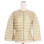 モンクレール MONCLER インナーダウンジャケット ブルゾン 長袖 1 アイボリー 510934580794 レディース