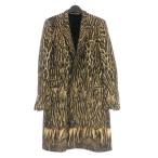  - Ida -a машина man Haider Ackermannva- Gin шерсть × альпака Leopard рисунок Пальто Честерфилд жакет S бежевый / Brown внутренний 