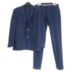 コルネリアーニ Corneliani バージンウール セットアップ スーツ 上下 SUPER100'S イタリア製 44 ネイビー 紺 725392 LEADER SOFT