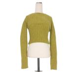 ンニット NKNIT 23AW クロップド レイヤード リブニット セーター 長袖 ライムグリーン 緑 NKNIT23AW-N95 レディース