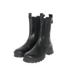 ショッピングディースクエアード 未使用品 ディースクエアード DSQUARED2 23AW D2 Statement レザー チェルシーブーツ サイドゴアブーツ 靴 37 ブラック 黒 S83AB0183