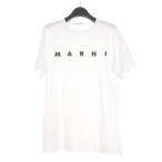 ショッピングマルニ マルニ MARNI 21SS ロゴプリント Tシャツ カットソー 半袖 14 ホワイト 白 国内正規 M002MV_M00C7 国内正規 レディース