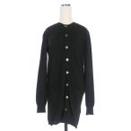 ショッピングギャルソン トリココムデギャルソン tricot COMME des GARCONS 11AW ウール クルーネック ニットロングカーディガン セーター 長袖 ブラック 黒 TH-N00
