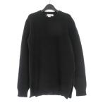 コムデギャルソンシャツ COMME des GARCONS SHIRT 14AW フランス製 クルーネック ローゲージニット セーター サイドスリット S ブラック