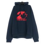 ショッピングディースクエアード 未使用品 ディースクエアード DSQUARED2 23AW COOL FIT HOODIE ロゴプリント フーディー パーカー 長袖 XL ネイビー 紺 S74GU0728 国内正規