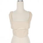 ディースクエアード DSQUARED2 23AW カットアウト キャミソール タンクトップ  38 ベージュ S75NC1049 国内正規  レディース