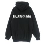 ショッピングバレンシアガ バレンシアガ BALENCIAGA 17AW バックロゴ プルオーバーフーディ スウェットパーカー 長袖 S ブラック 黒 518215 TAV37 国内正規 メンズ