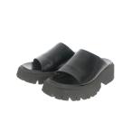 バレンシアガ BALENCIAGA 22SS Tractor Sandal トラクターサンダル レザーサンダル 厚底 靴 43 ブラック 黒 694906 メンズ