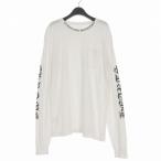 クロムハーツ CHROME HEARTS NECK LOGO L/S TEE ネックロゴ ロングスリーブTシャツ カットソー 長袖 XL ホワイト 白 国内正規 メンズ
