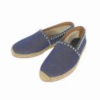  Christian Louboutin MELIDES CASA FLAT DENIM Denim заклепки плоская обувь туфли без застежки обувь 40 голубой / серебряный 1150825 мужской 