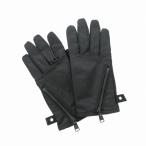  двойной J Kei wjk electric leather glove Zip выше кожа перчатка перчатки черный чёрный мужской 